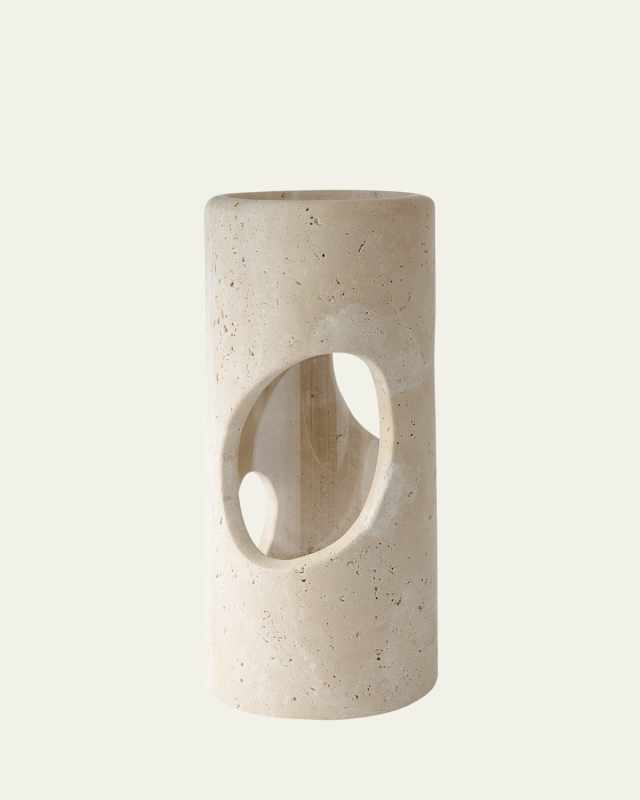 Pietra Travertine Vase
